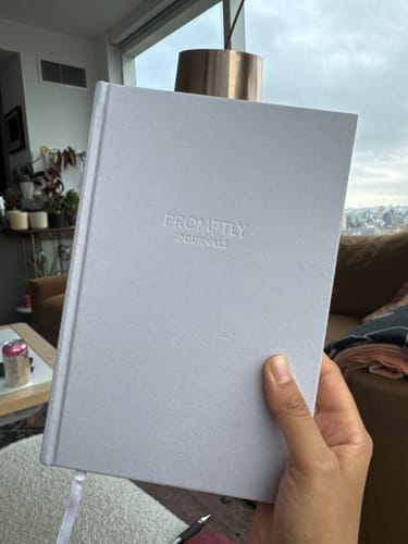 Customer photo review of A Complete Childhood History: From Pregnancy to 18 Years Old (Lavender Purple, Linen)