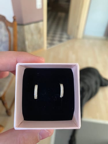 Customer photo review of Eliz Mini Creolen