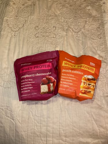 Customer photo review of Gourmet Whey Protein Powders