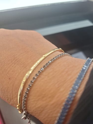Customer photo review of Pulsera Cristal Cadena