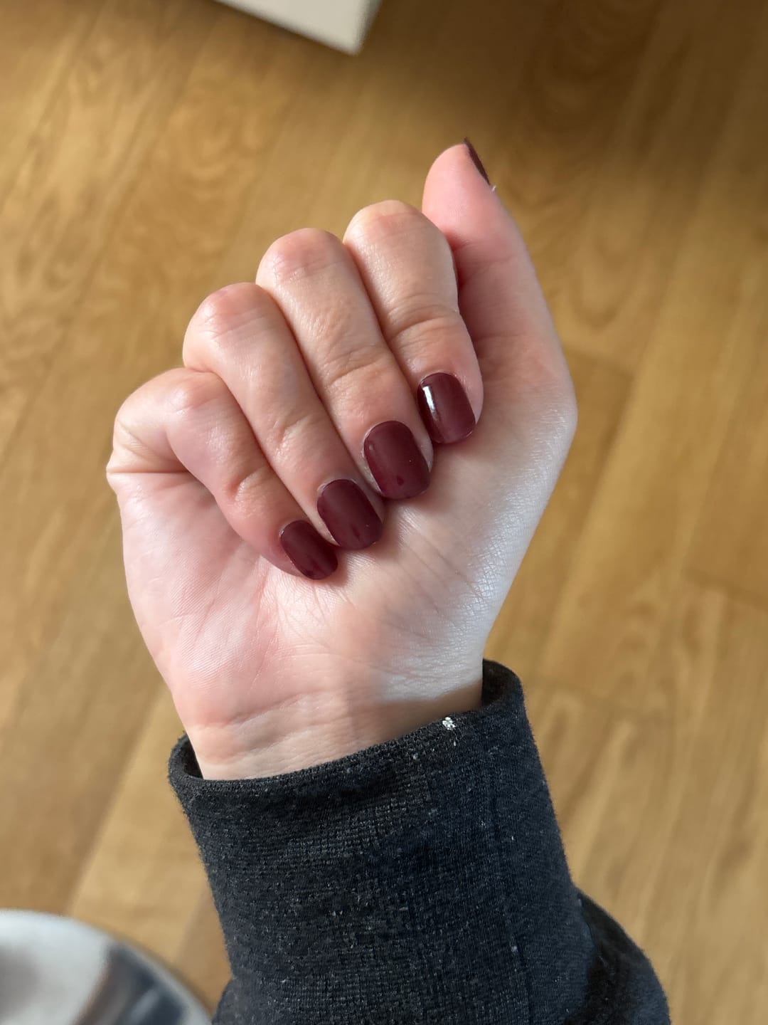 Customer photo review of Sweet Cherry DIY Semicured Gel Nail Sticker Kit