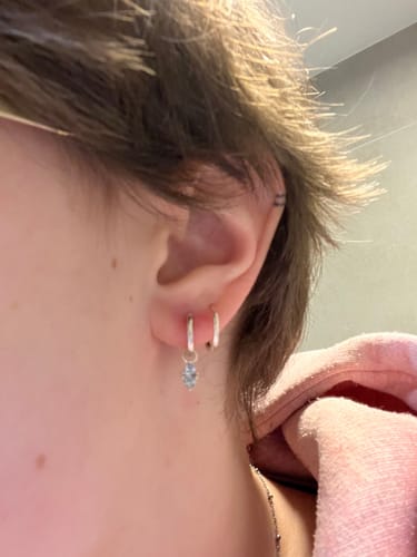 Customer photo review of Puce Chiara - pierres Aquamarine