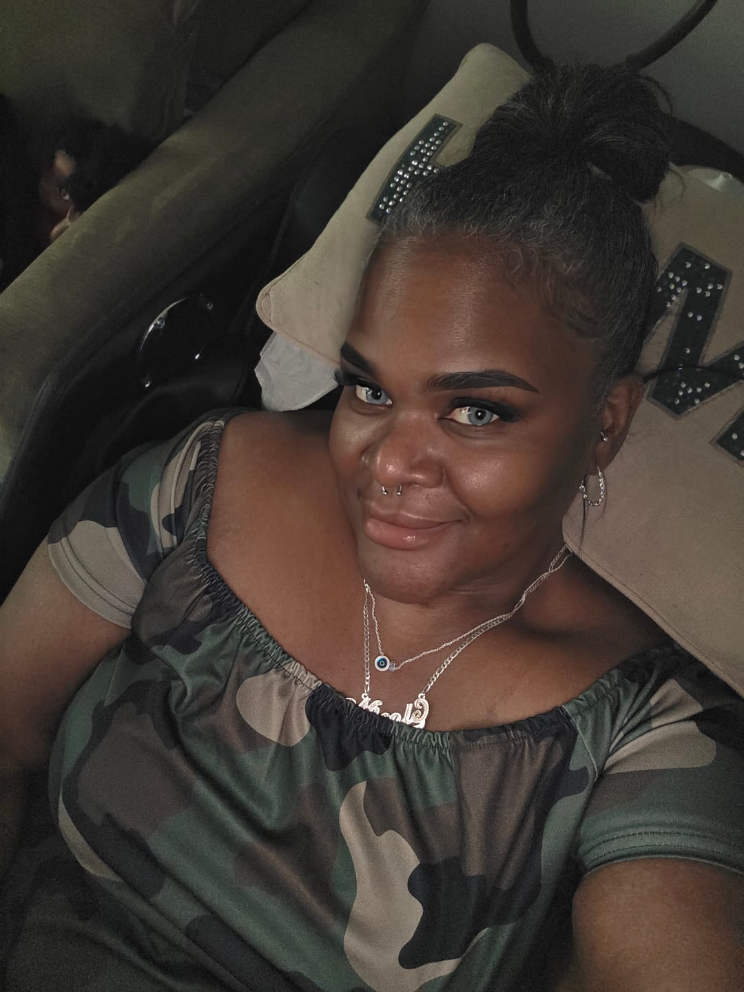 Customer photo review of Elite Amber Gray Colored Contact Lenses