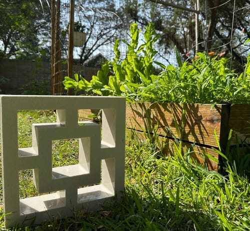 Town Square White 11 4 Breeze Block