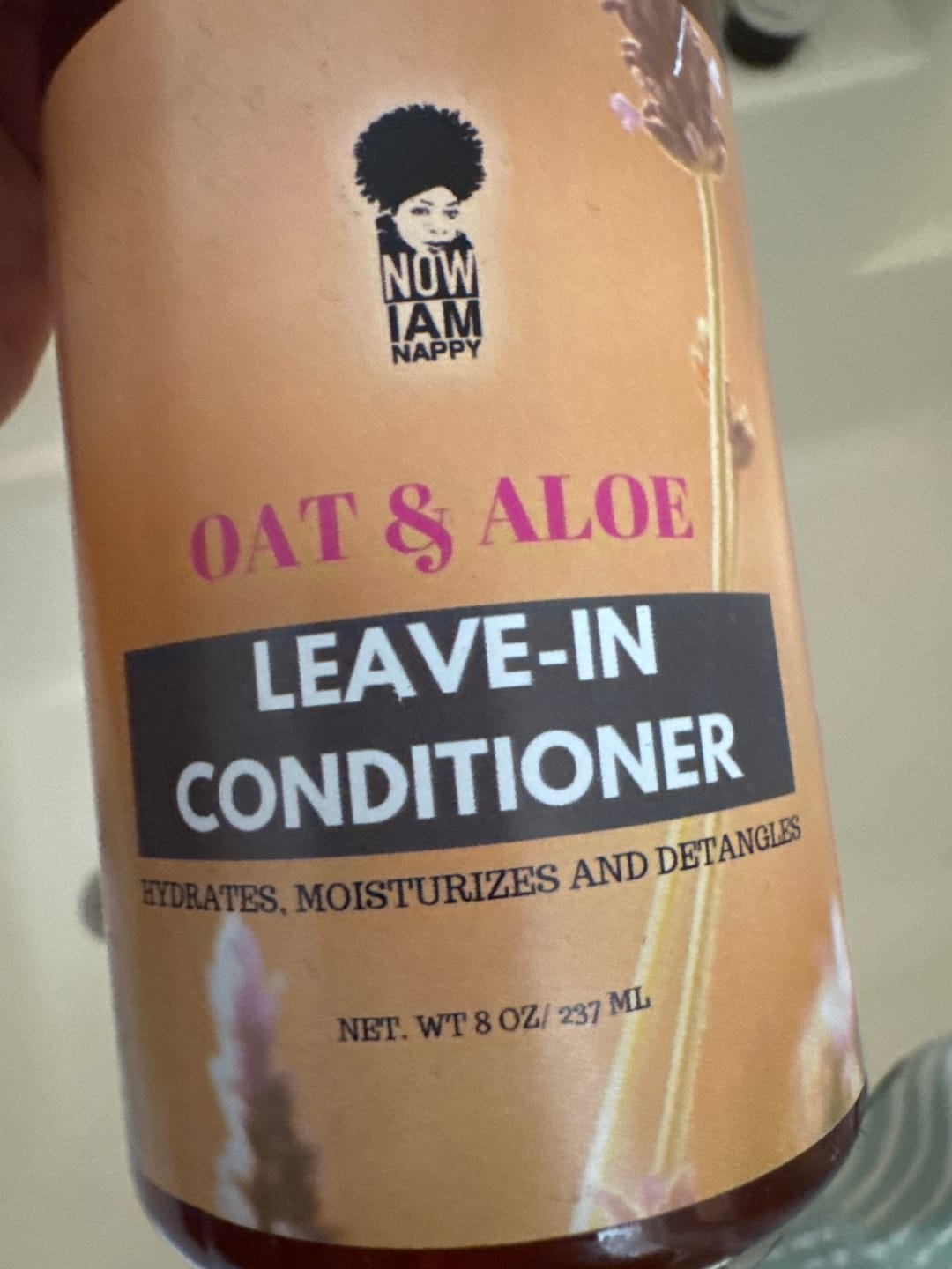 Customer photo review of Oat and Aloe Hydrating Leave-in Conditioner