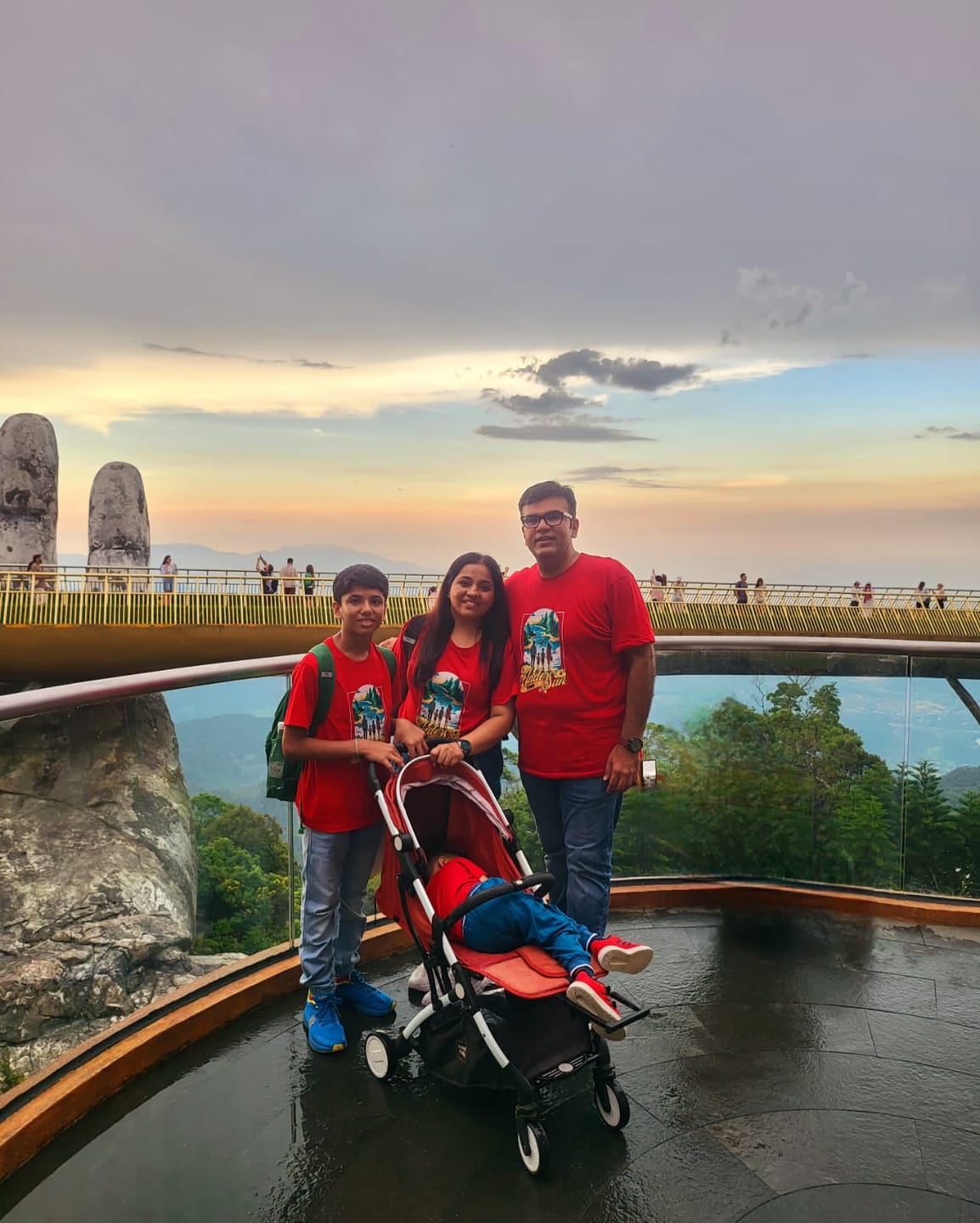 Customer photo review of Custom Family Vacation T-Shirts – Set of 4 for Mom, Dad & 2 Sons | Phú Quốc Vietnam Adventure Design