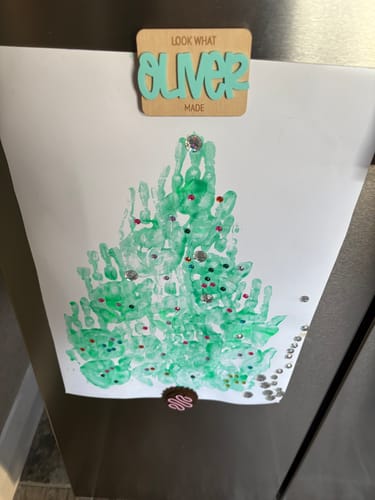 Customer photo review of Personalised Magnet