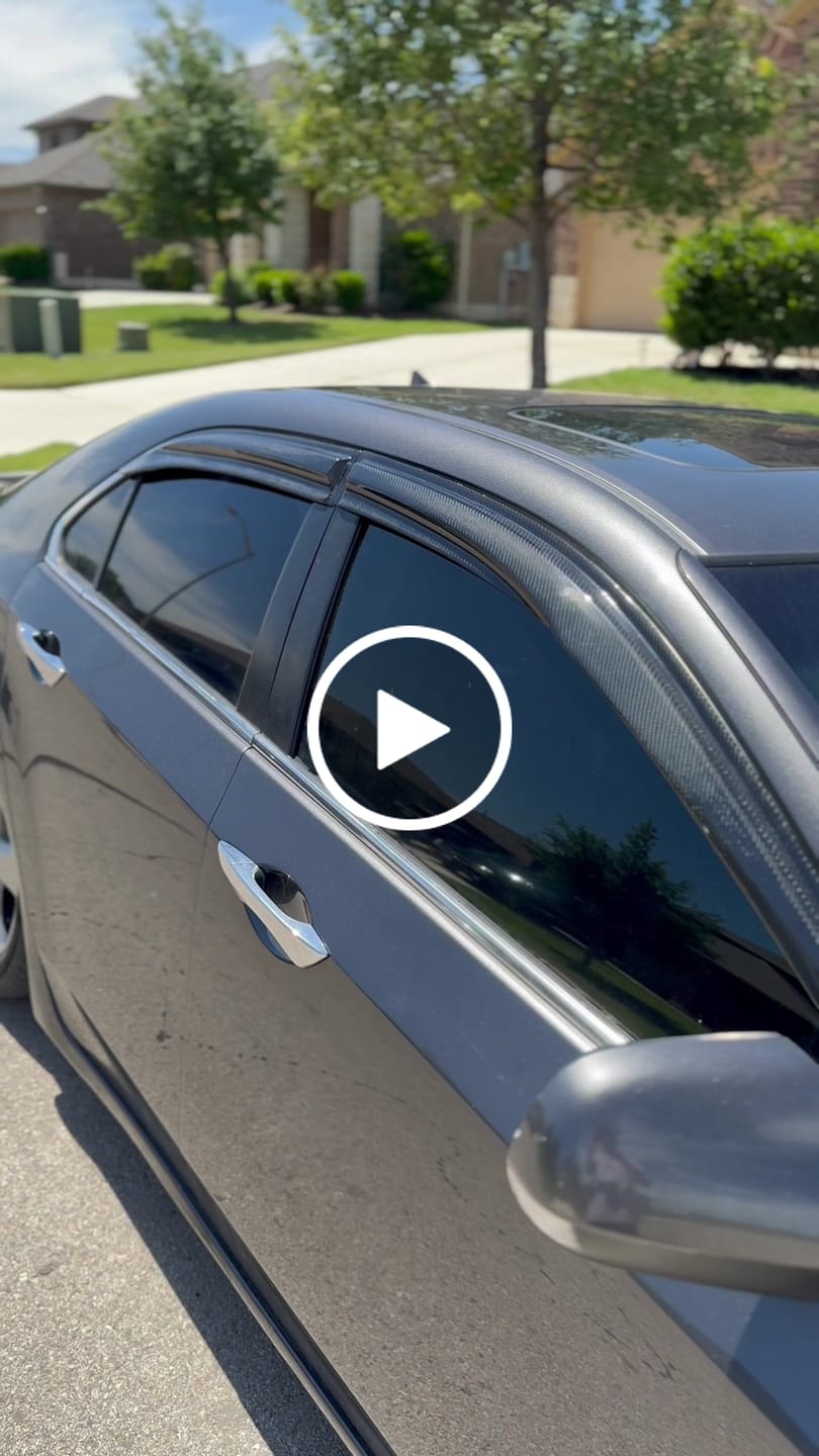Customer video review of 2009-2014 TSX carbon fiber window Visors