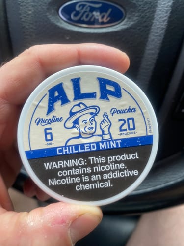 Customer photo review of Chilled Mint Nicotine Pouches