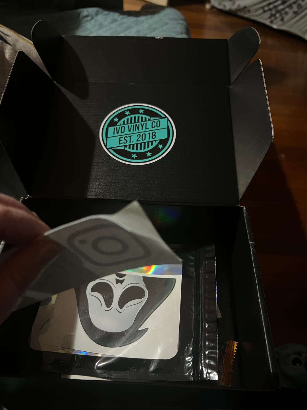 Customer photo review of Custom Instagram Name Sticker