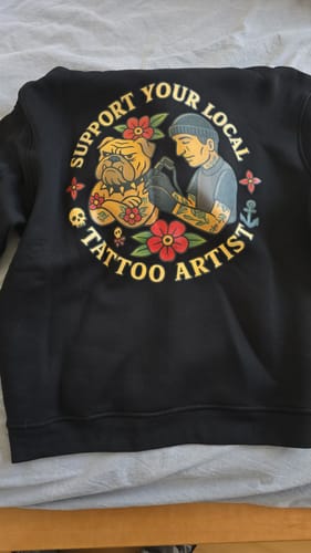 Customer photo review of Support - Backprint Hoodie