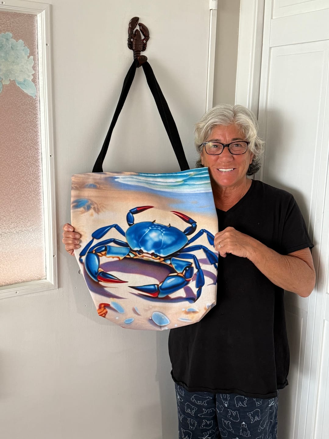 Customer photo review of Beach Bag Tote - Ocean-Inspired Beach Accessory