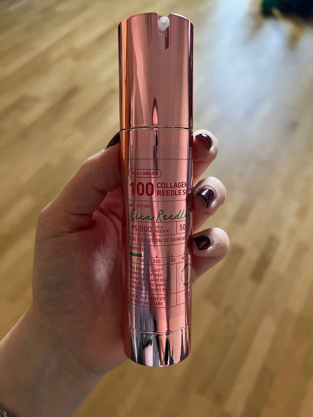 Customer photo review of Serums-būsteris ar mikroadatām un kolagēnu VT Cosmetics Collagen Reedle Shot 100