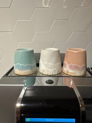 Customer photo review of שישית כוסות קרמיקה אספרסו סדרת ים