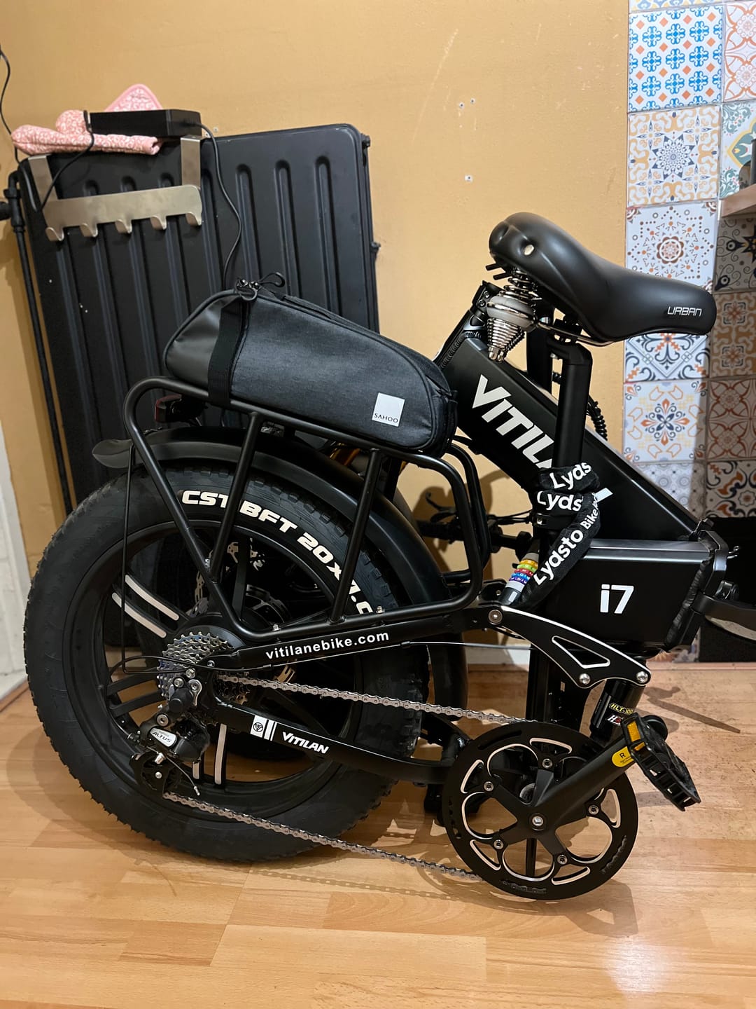 Customer photo review of I7 Pro Folding Full Suspension Electric Bike