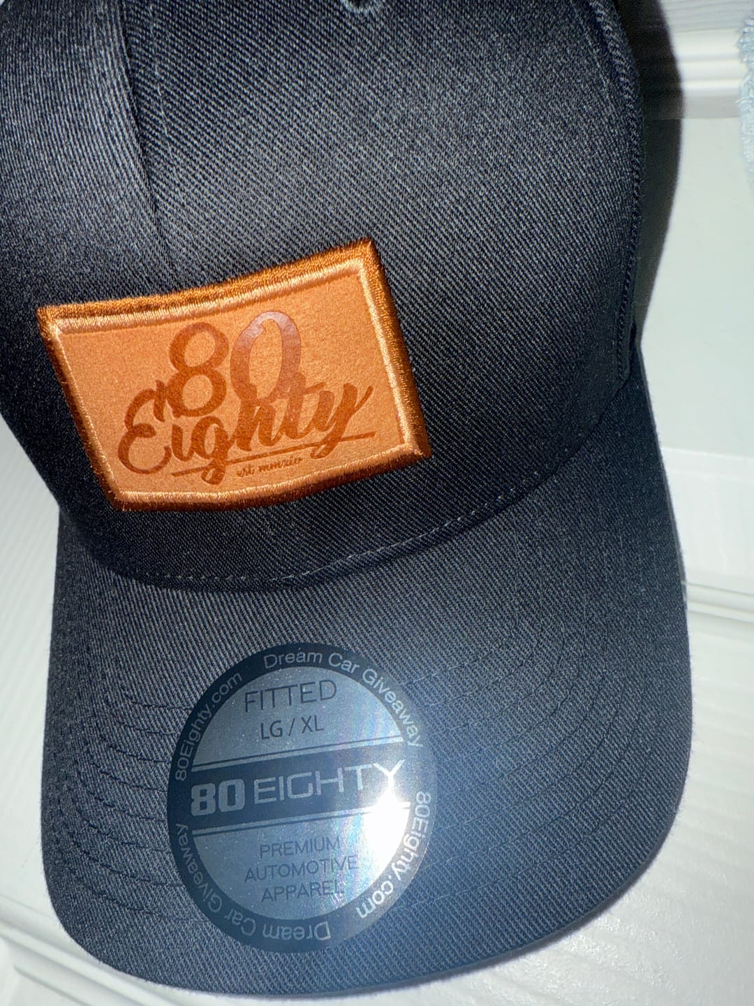 Customer photo review of 80Eighty® Script Black Fitted Hat