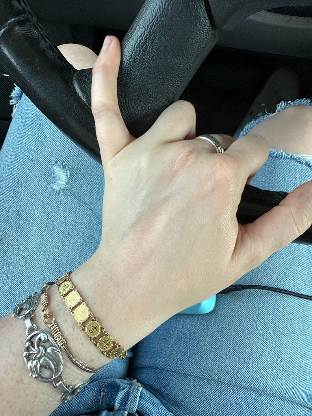 Customer photo review of Lucky Coin Bracelet