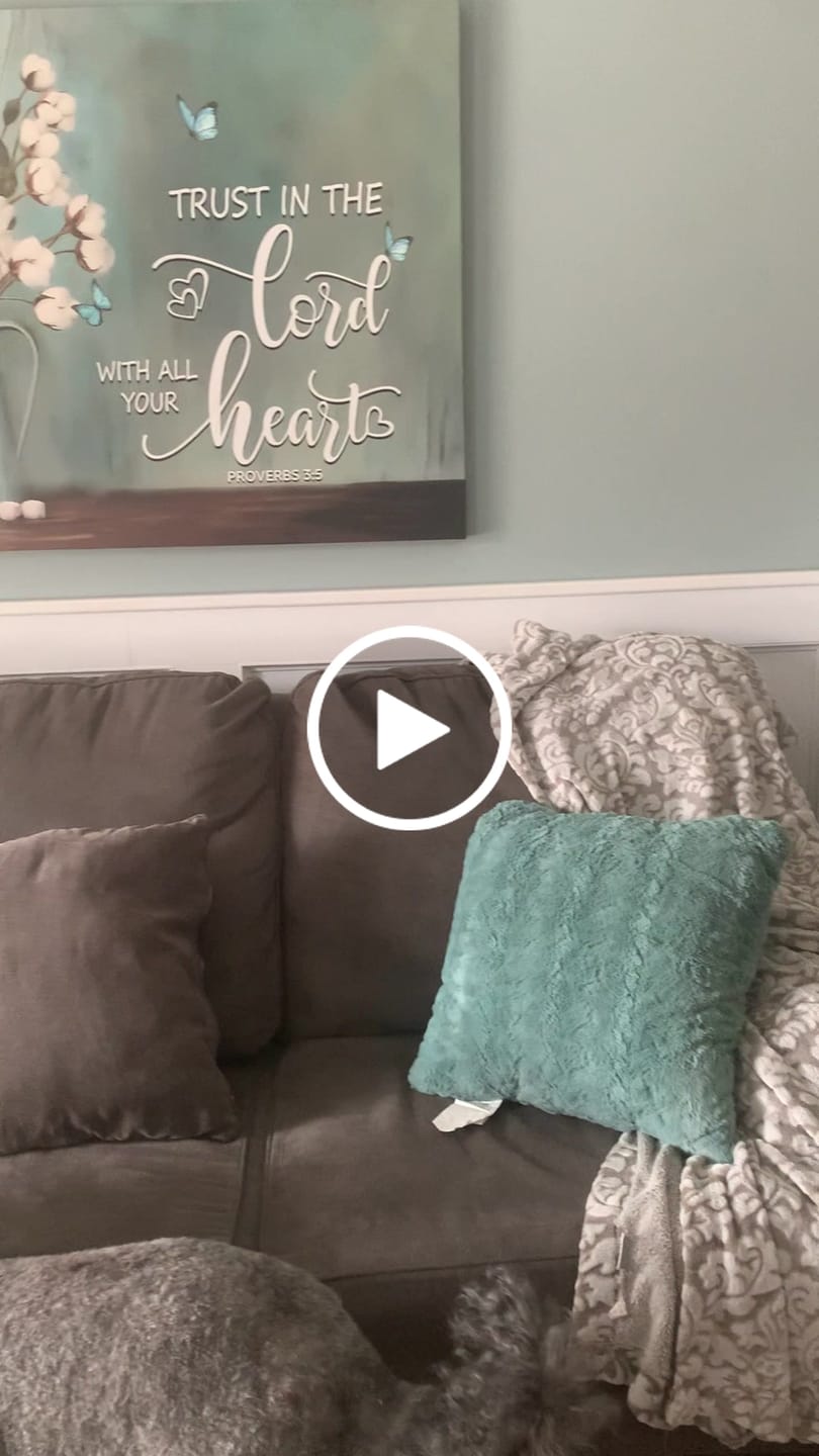 Customer video review of Trust in the Lord With All Your Heart, Cotton Flowers in Vase, Wall Art Canvas