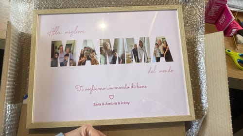 Customer photo review of Buona festa – Poster Personalizzato