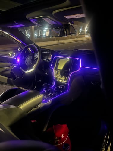 Customer photo review of RGBW Fiber Optic Interior Ambient Lighting Kit 2.0 (6pc)