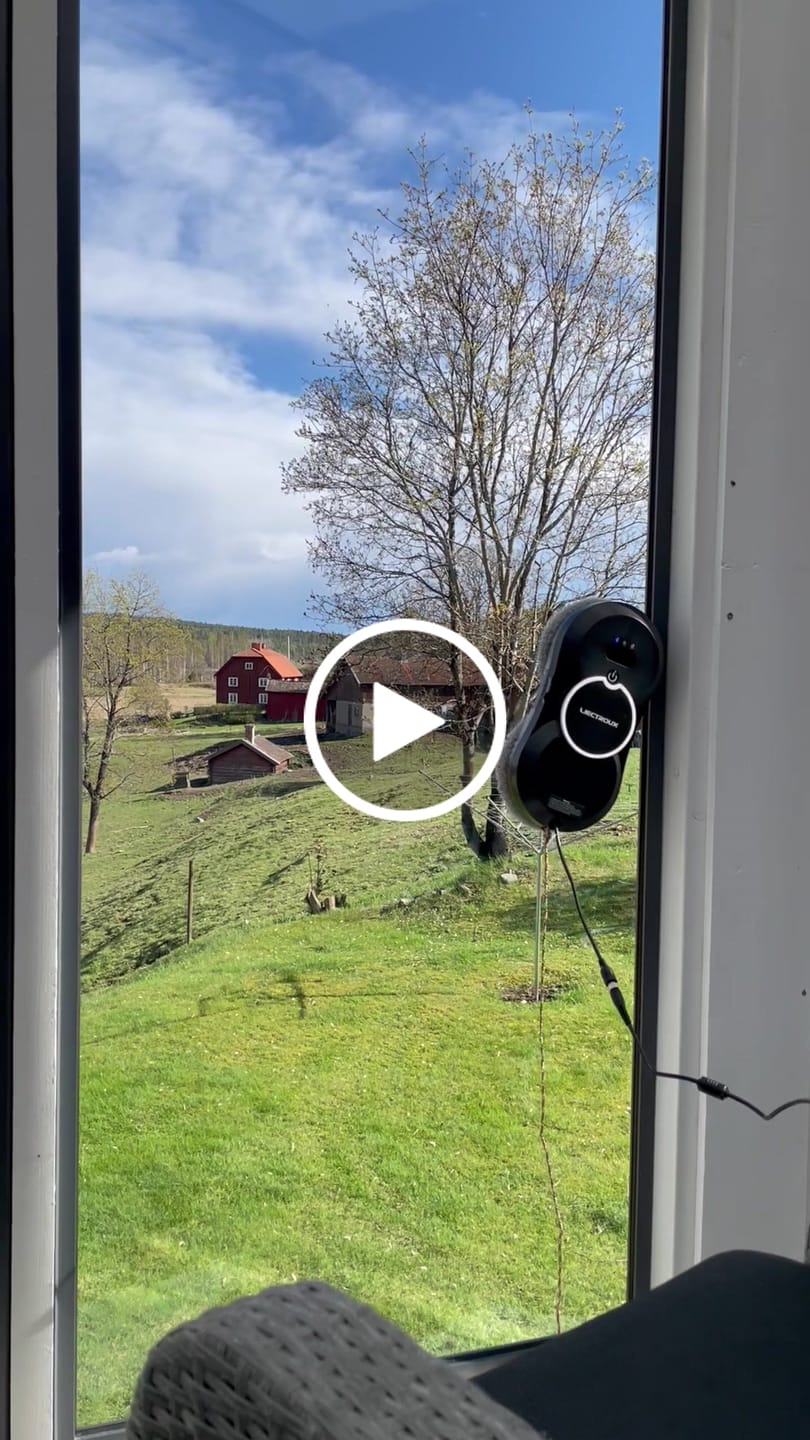 Customer video review of Fönsterputsrobot HCR-10 med sprayfunktion