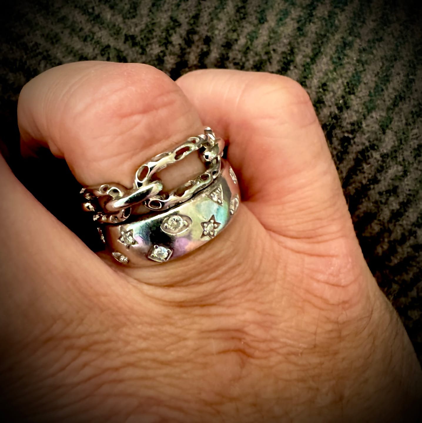 Customer photo review of Allegro Small Link Ring