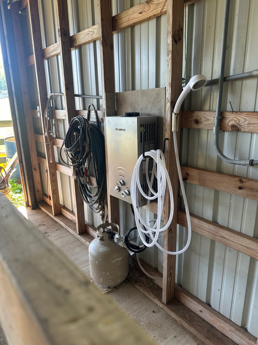 Customer photo review of Camplux Pro Portable Water Heater