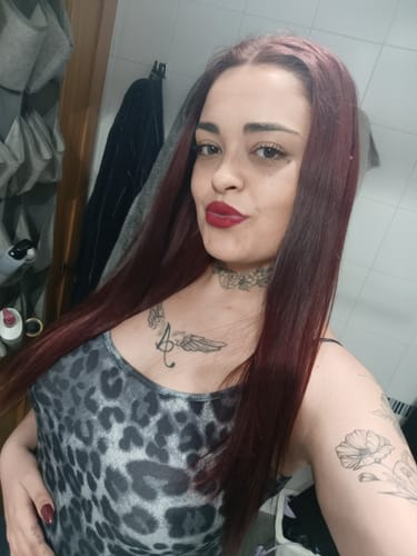 Customer photo review of Extensiones Lisas Con Hilo Invisible y clips 45cm