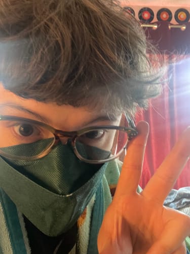 Customer photo review of KN95 Respirator Face Mask - Forest Green