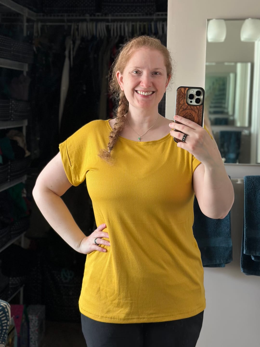 Customer photo review of *Pre-Sale* Cuff Tee