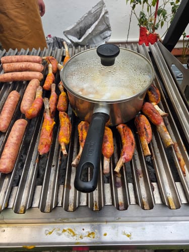 Reseña con foto de un cliente sobre Salchicha Parrillera o Chorizo Argentino