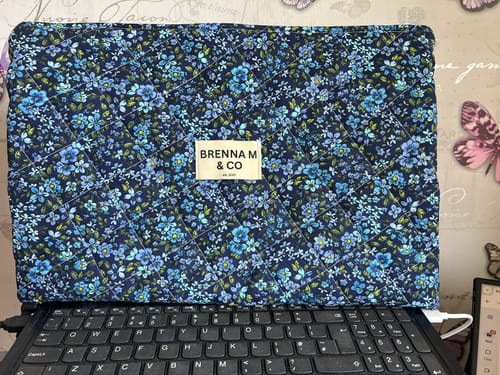 Customer photo review of Quilted Laptop/Tablet Sleeves