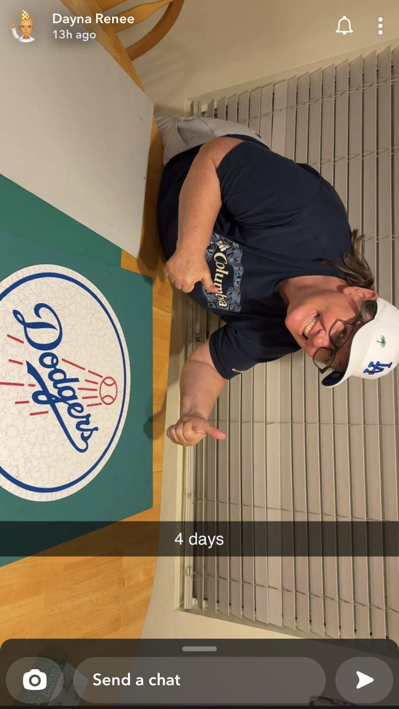 Customer photo review of Los Angeles Dodgers™ - Wooden Puzzle