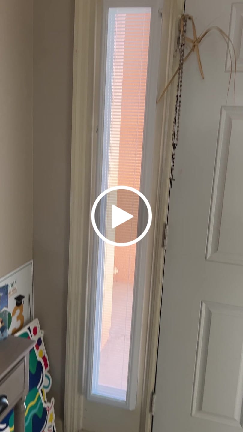 Customer video review of Add On Blinds Kit (installs on top of existing door glass)