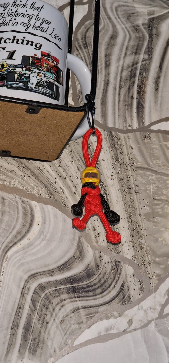 Customer photo review of LH FER 2025 Racing Paracord Buddy Keychain