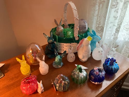 Customer photo review of Blown Crackle Eggs, Gold
