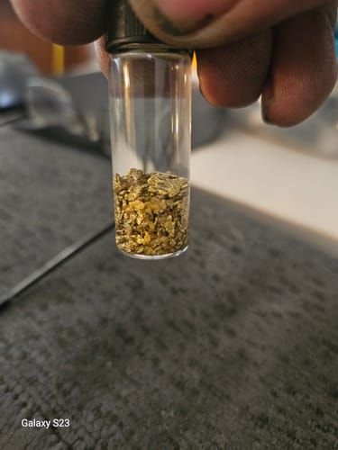 Customer photo review of Nugget Reserve 'MUSEUM SPECIMEN CHASE' - Gold Panning Paydirt Concentrate