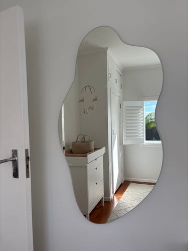 Customer photo review of Blob Full Length Wall Mirror