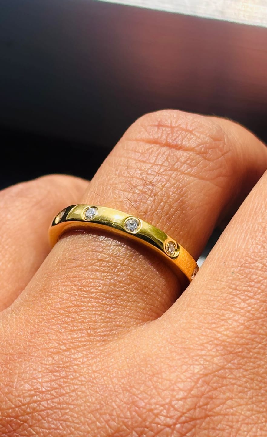 Customer photo review of Versa Lab Grown Diamond Band Ring