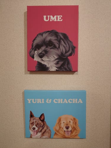 Customer photo review of Petcanvaオーダーメイド ペット似顔絵