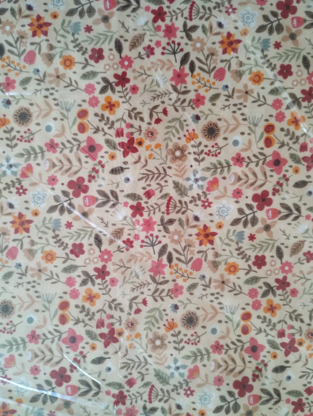 Customer photo review of Spring Floral Rose & Hubble Cotton Poplin Fabric