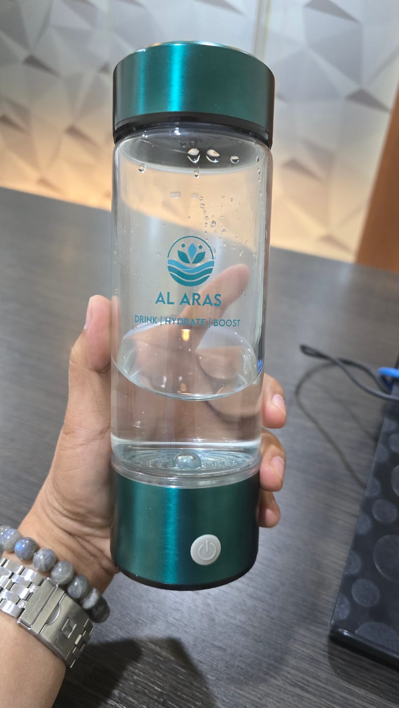 Customer photo review of Hydrogen Water Bottle - Free eBook