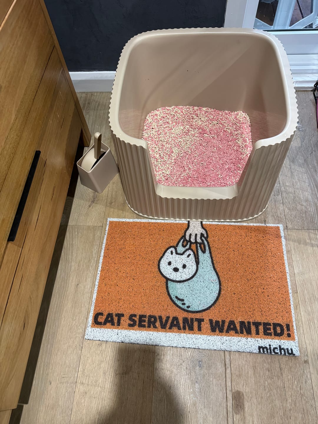 Customer photo review of Michu XXL BoBa Deluxe Cat Litter Box - Spacious Design