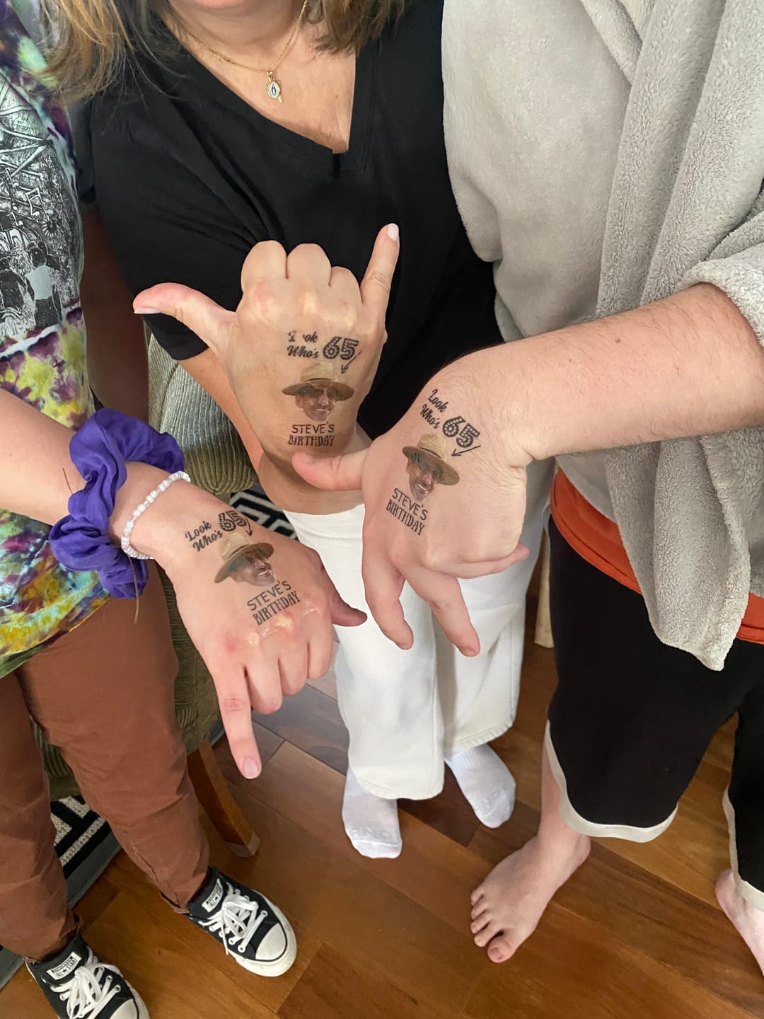 Customer photo review of Look Who's Birthday! Custom Tattoo