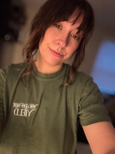 Customer photo review of The Queen with Many Names tee