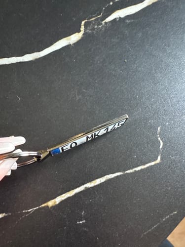 Customer photo review of Kennzeichen Schlüsselanhänger Mini Nummernschild Metall