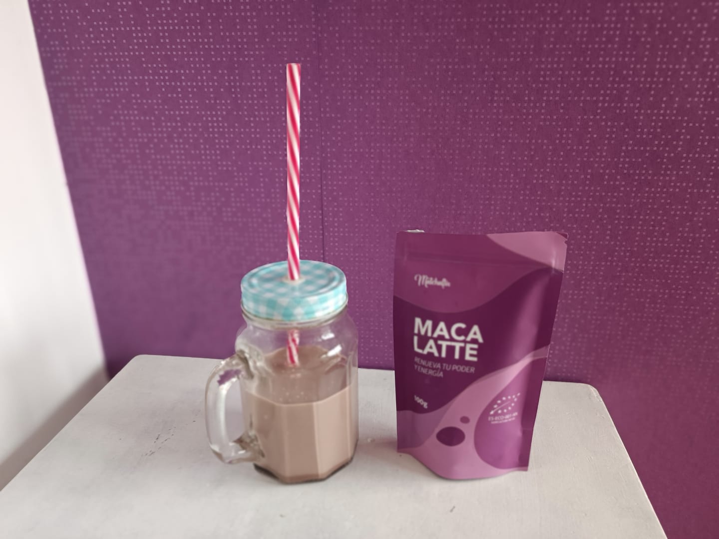 Customer photo review of Maca Latte