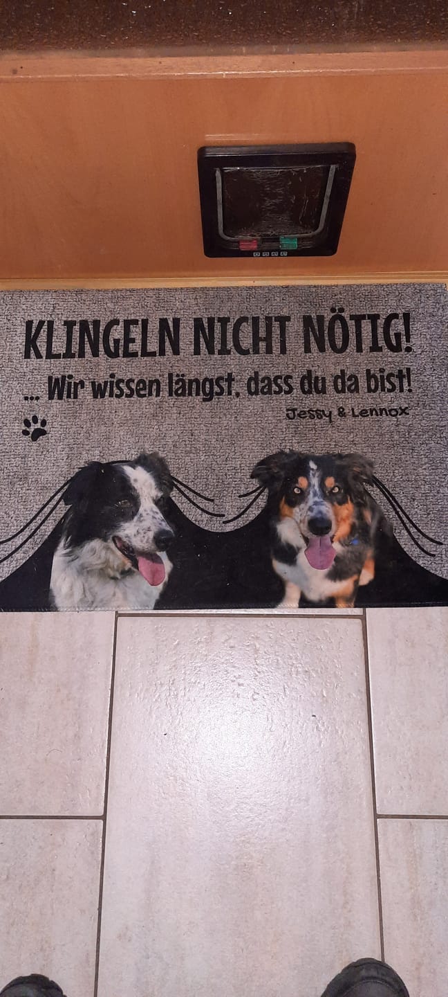Customer photo review of Klingeln nicht nötig - Individuelle Fußmatte
