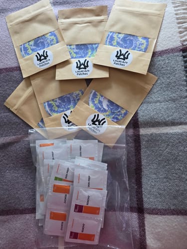 Customer photo review of Freestyle Libre 2 Patches - Patch Me UP! Color Splash