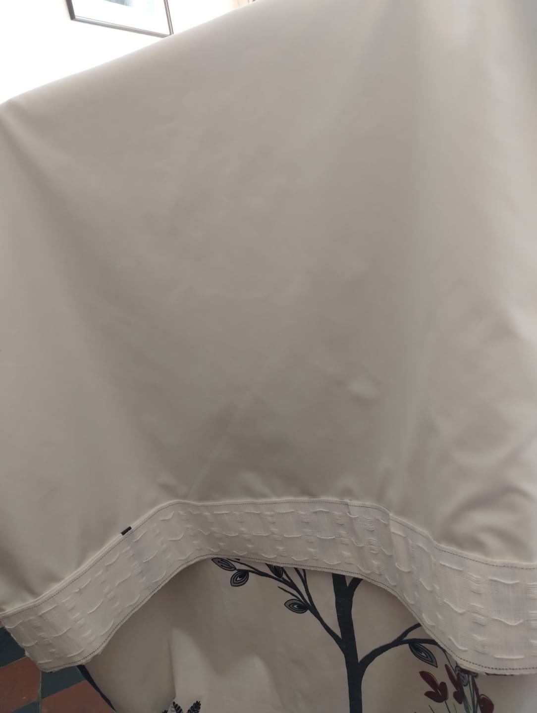 Customer photo review of Blackout Curtain Lining Fabric